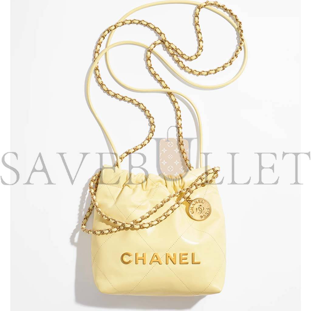 Ch*el 22 mini handbag as3980 b08037 nn289 (20*19*6cm)